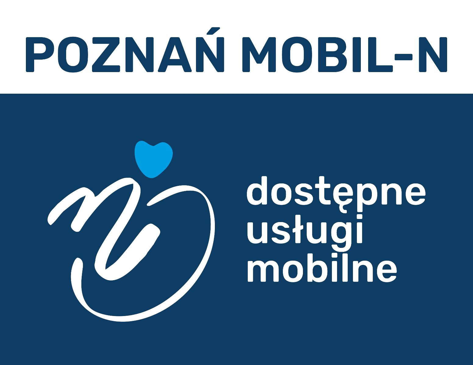 logo programu Poznań mobil_N stanowiące kompozycję koła i literki "n". Koło nawiązuje do wózka inwalidzkiego, a literka n została tak wkomponowana w znak, że symbolizuje osobę siedząca na wózku. - grafika artykułu