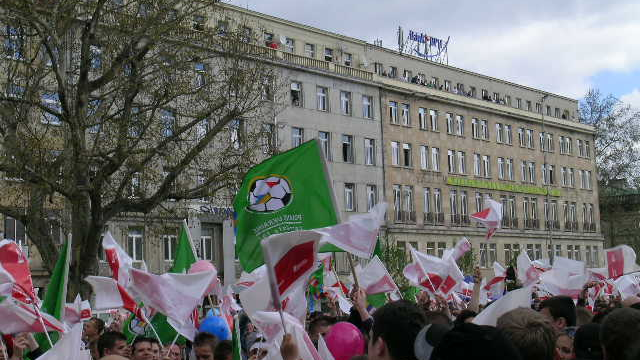 Radość na placu Wolności