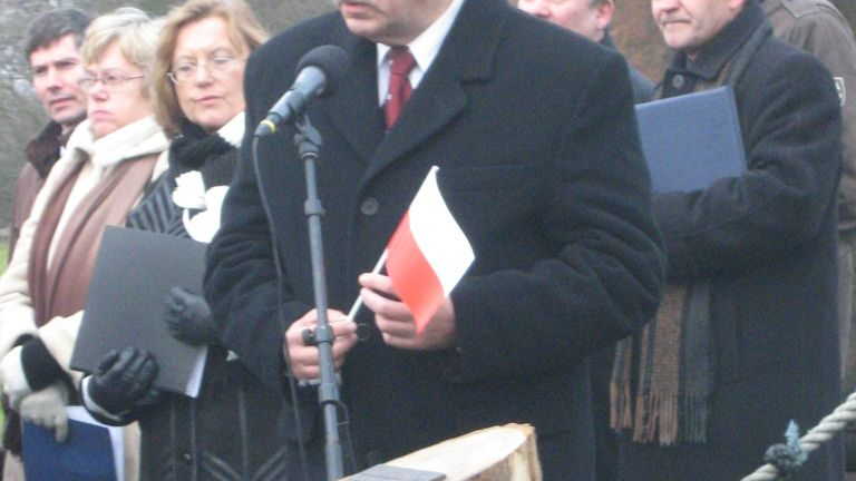 Uroczystość odsłonięcia tablicy, Wiceprzewodniczący Rady Miasta Poznania, pan Andrzej Nowakowski 2