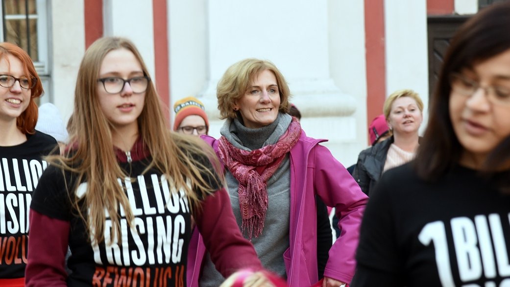 Akcja One Billion Rising na Wolnym Dziedzińcu