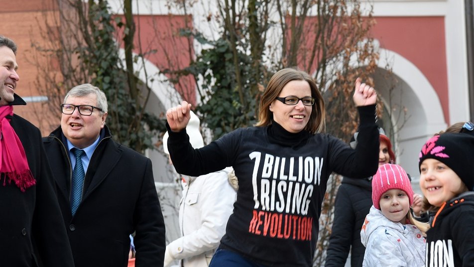 Akcja One Billion Rising na Wolnym Dziedzińcu