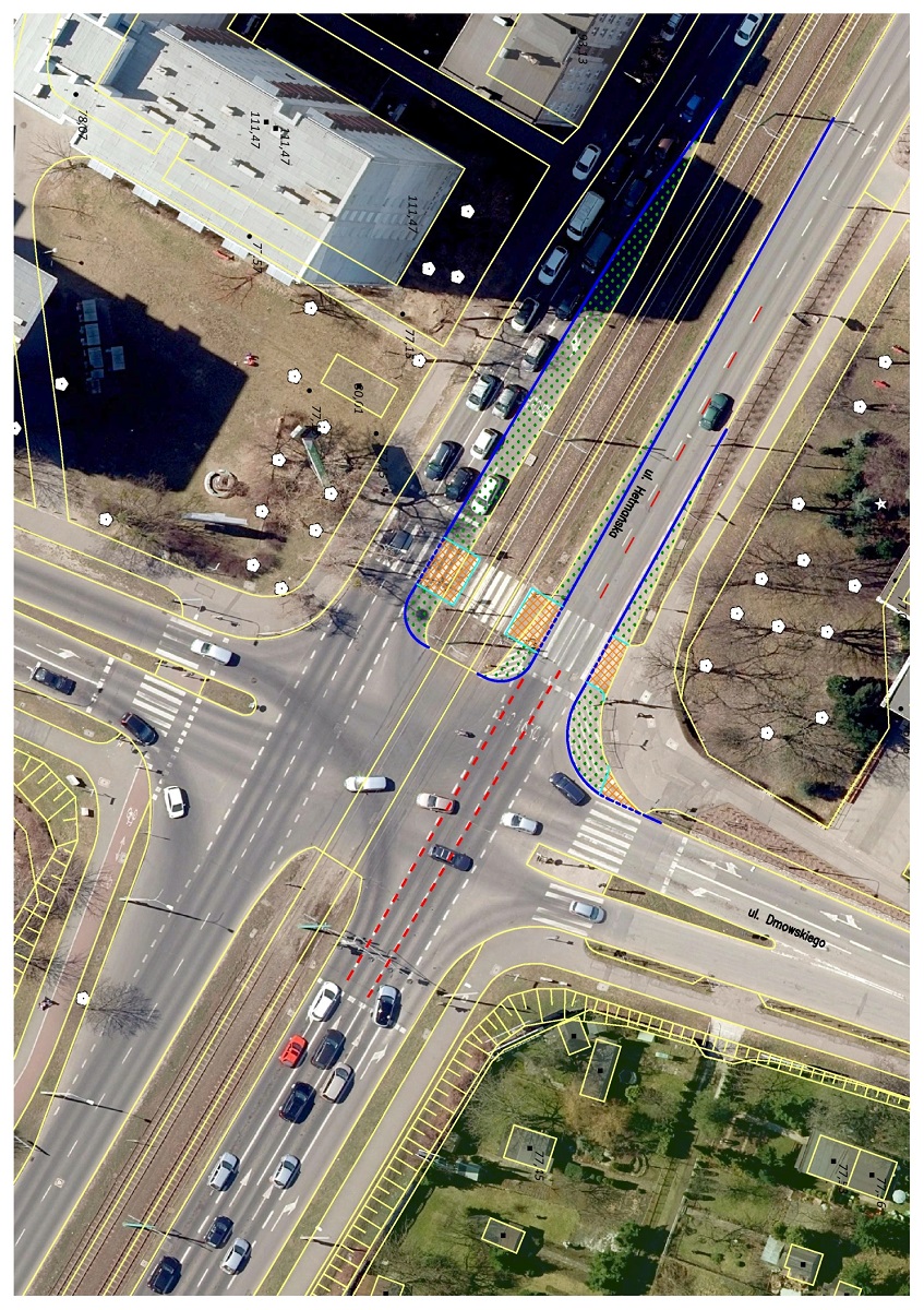 Proponowane zmiany na skrzyżowaniu ulic Hetmańskiej i Dmowskiego - grafika artykułu