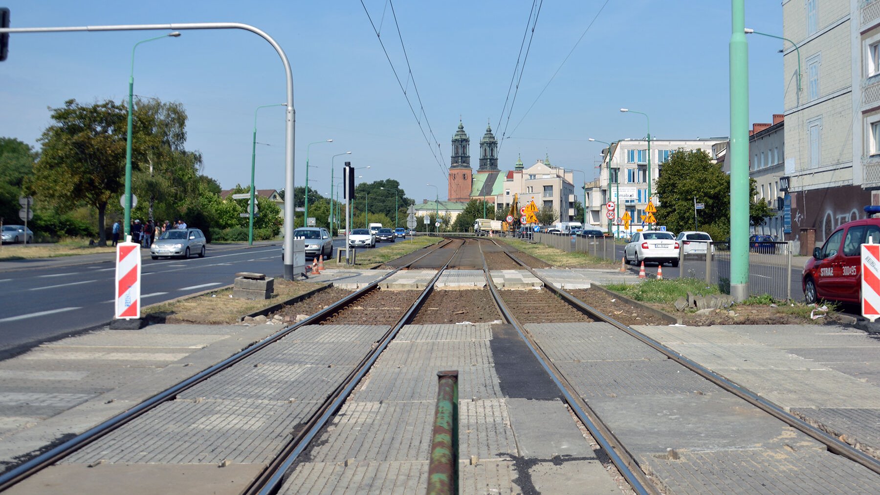 Kolejny etap prac na rondzie Śródka potrwa do końca wakacji