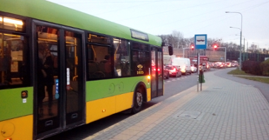 Ułatwienia dla pasażerów komunikacji autobusowej przy rondzie Śródka fot. ZDM