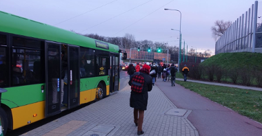 Ułatwienia dla pasażerów komunikacji autobusowej przy rondzie Śródka fot. ZDM