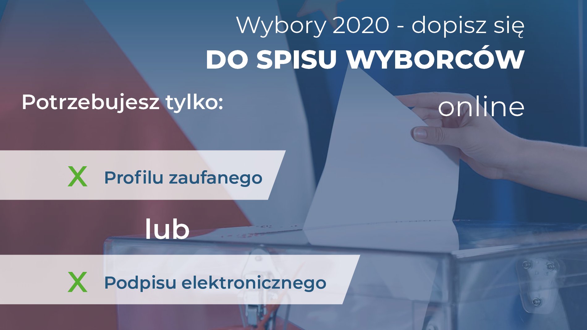 Do spisu wyborców można dopisać się do 23 czerwca