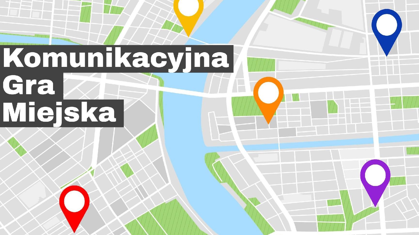 fragment plakatu Komunikacyjnej Gry Miejskiej