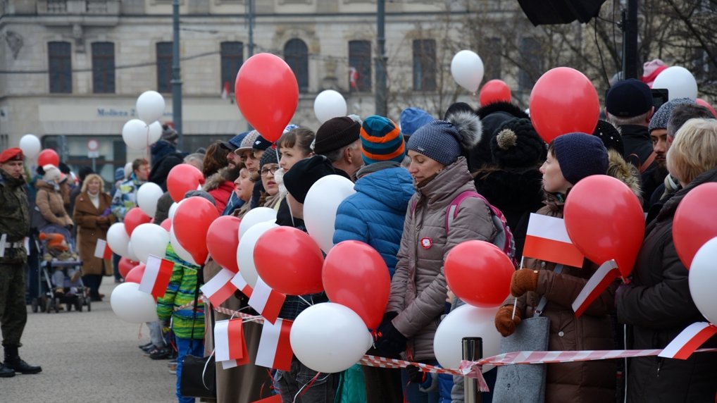 Uroczystości na placu Wolności