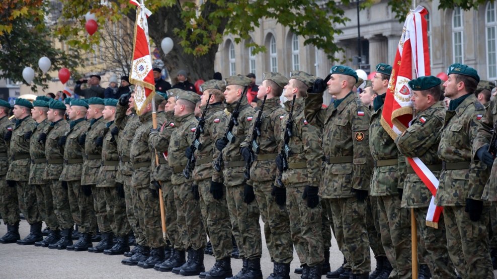 Uroczystości na placu Wolności