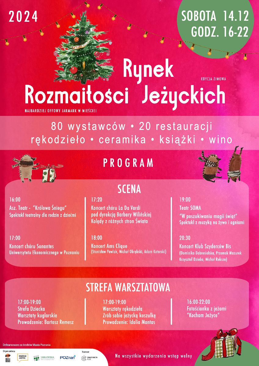 Plan wydarzeń Rynku Rozmaitości Jeżyckich. - grafika artykułu