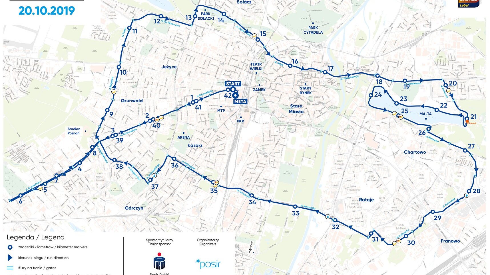 Trasa 20. Poznań Maraton