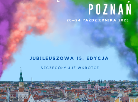 Dni Przedsiębiorczości Poznań 2025 Grafika informująca o 15 edycji Dni Przedsiębiorczości Poznań. Na zdjęciu panorama Poznania