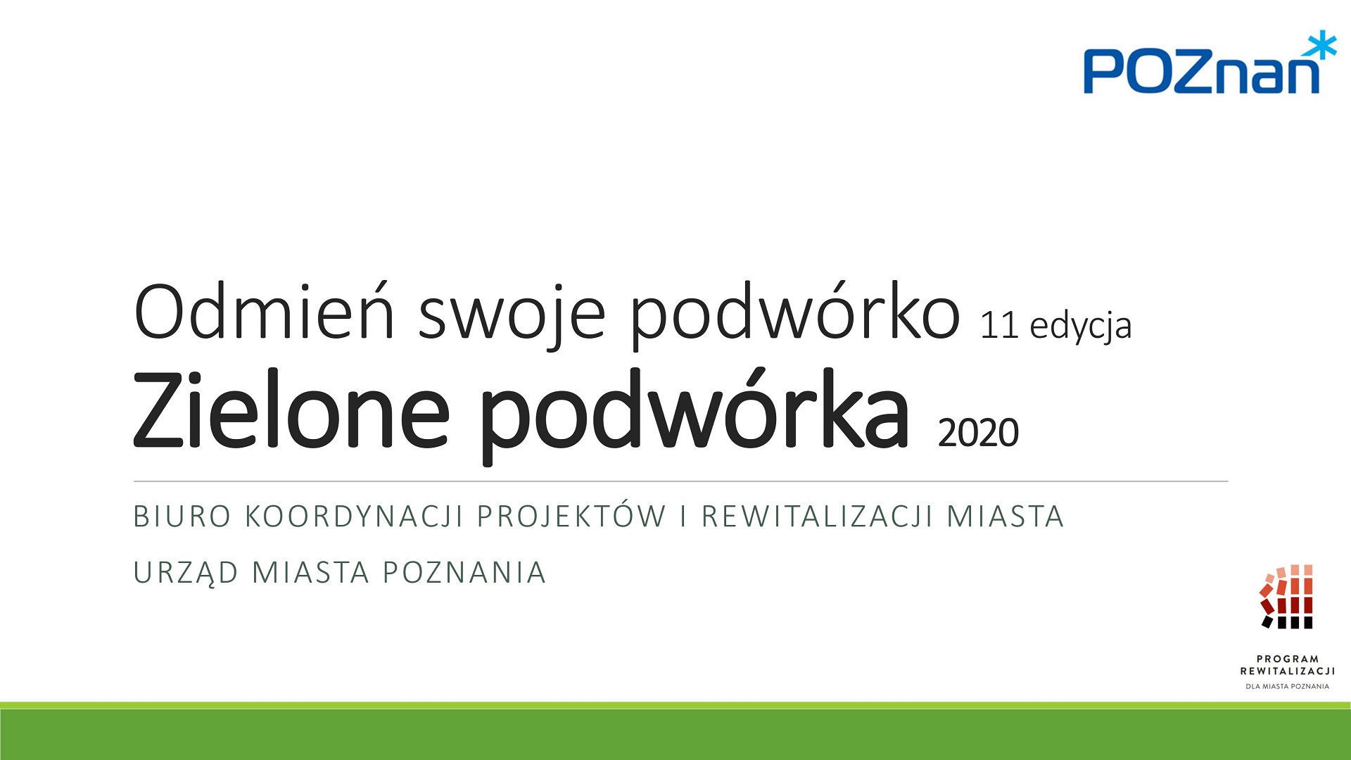 Odmień swoje podwórko 2020 - zrealizowane projekty