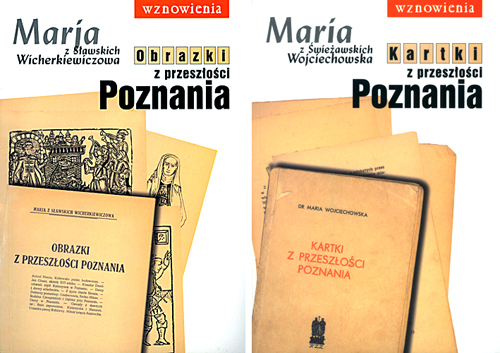 okładki: Kartki z przeszłości Poznania i Obrazki z przeszłości Poznania