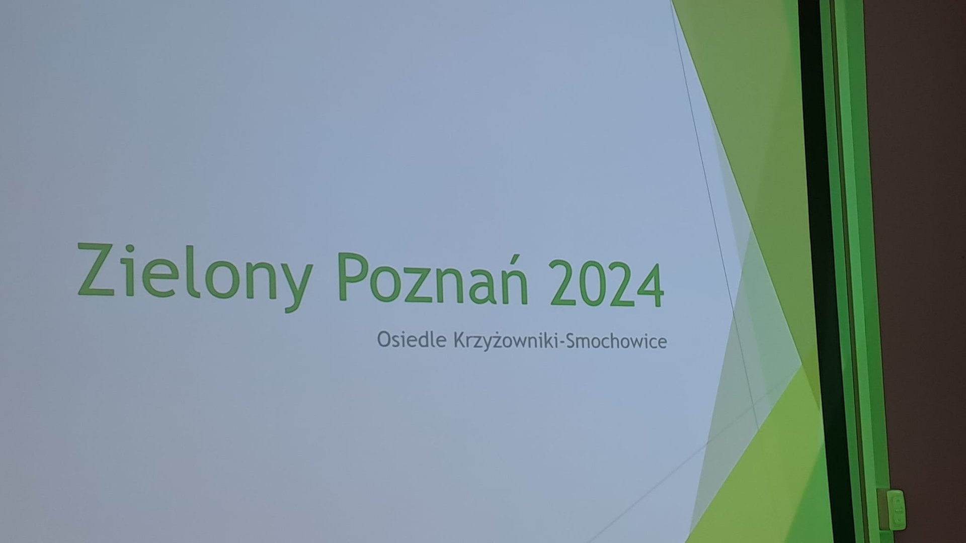 Podsumowania 31 edycji konkursu "Zielony Poznań " etapu osiedlowego na Fyrtlu Krzyżowniki-Smochowice