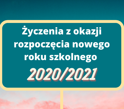 Życzenia z okazji rozpoczęcia nowego roku szkolnego - grafika artykułu