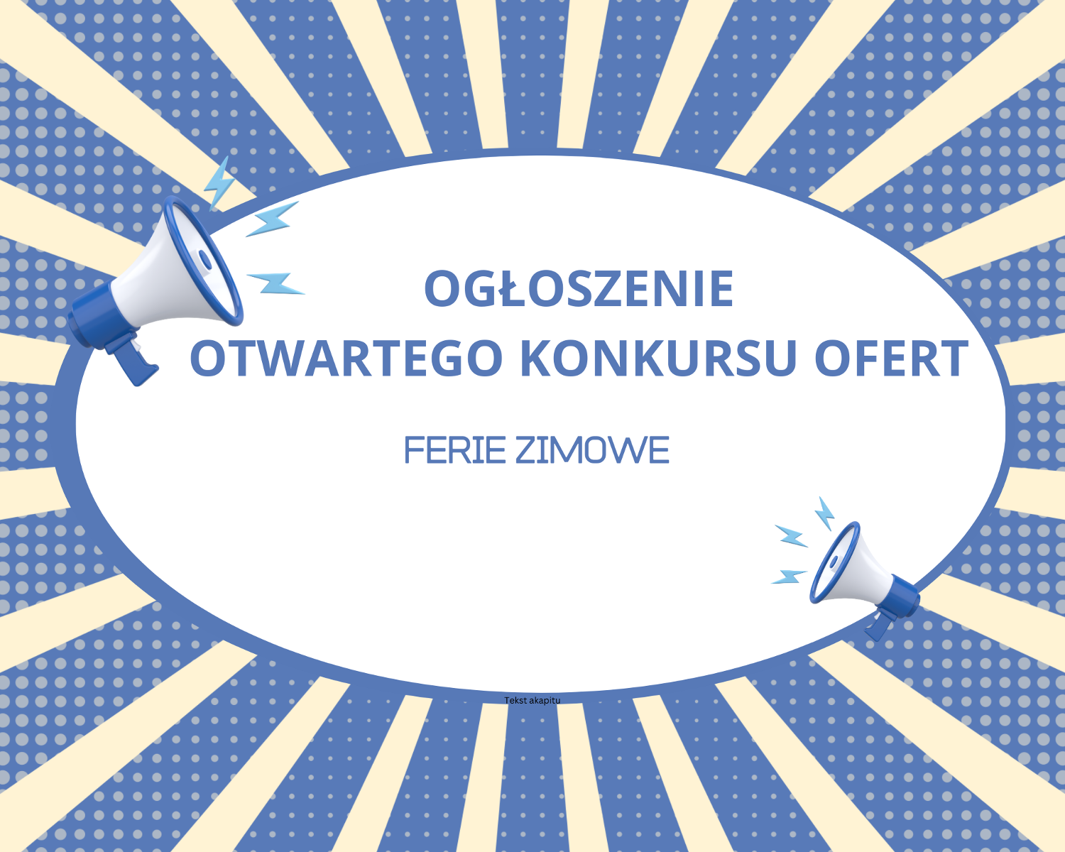 Otwarty Konkurs Ofert - ferie zimowe 2025 - grafika artykułu