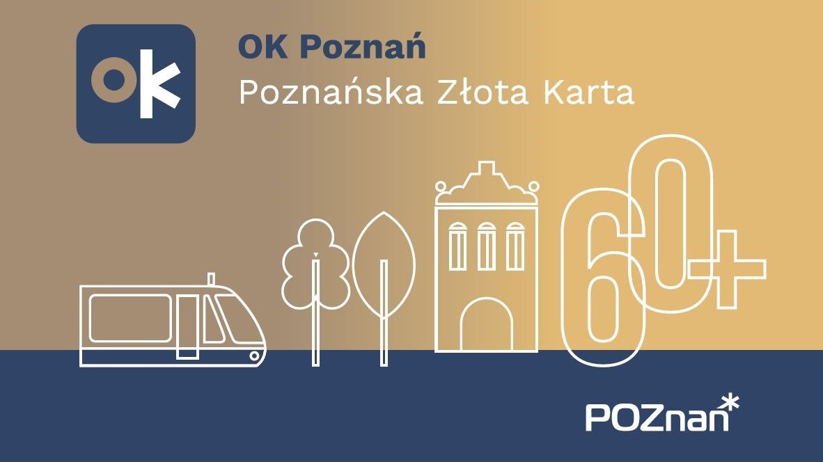 Grafika przedstawiająca OK Poznań - Poznańską Złotą Kartę