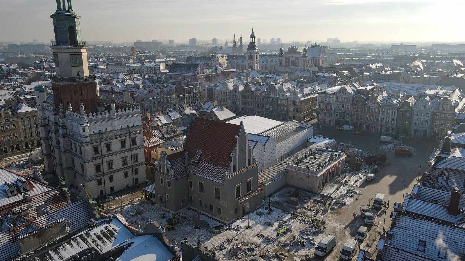 Na zdjęciu Stary Rynek widziany z lotu ptaka