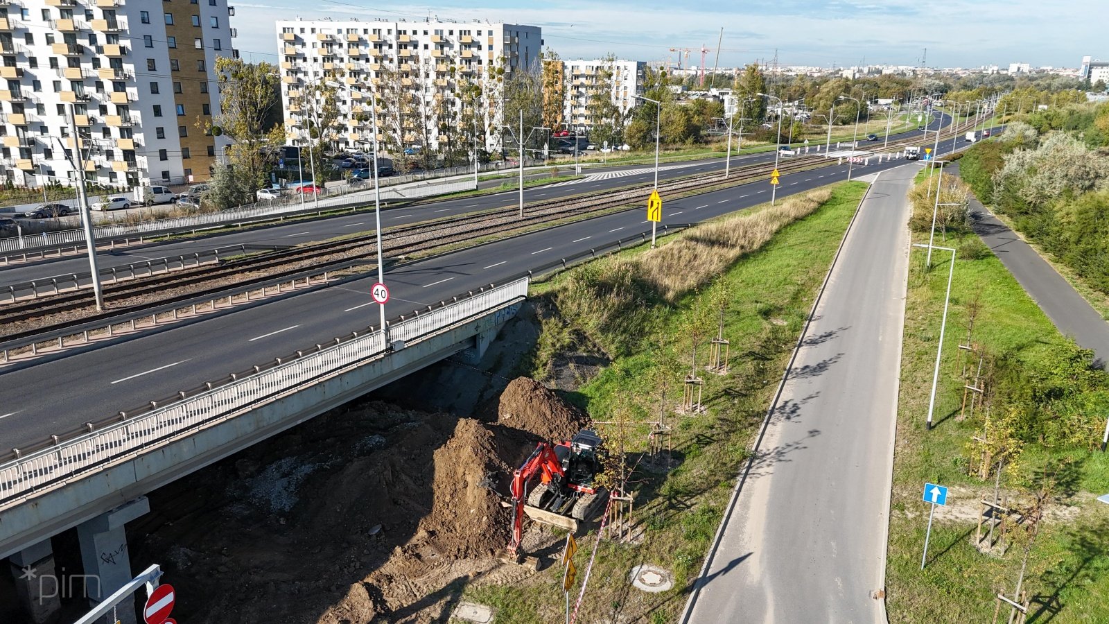 Zdjęcia z rejonu wiaduktu w ciągu ul. Hetmańskiej nad ul. Wagrowską