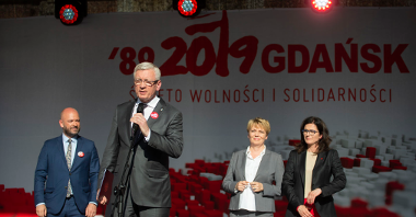 Prezydent Poznania wziął udział w wiecu na Długim Targu