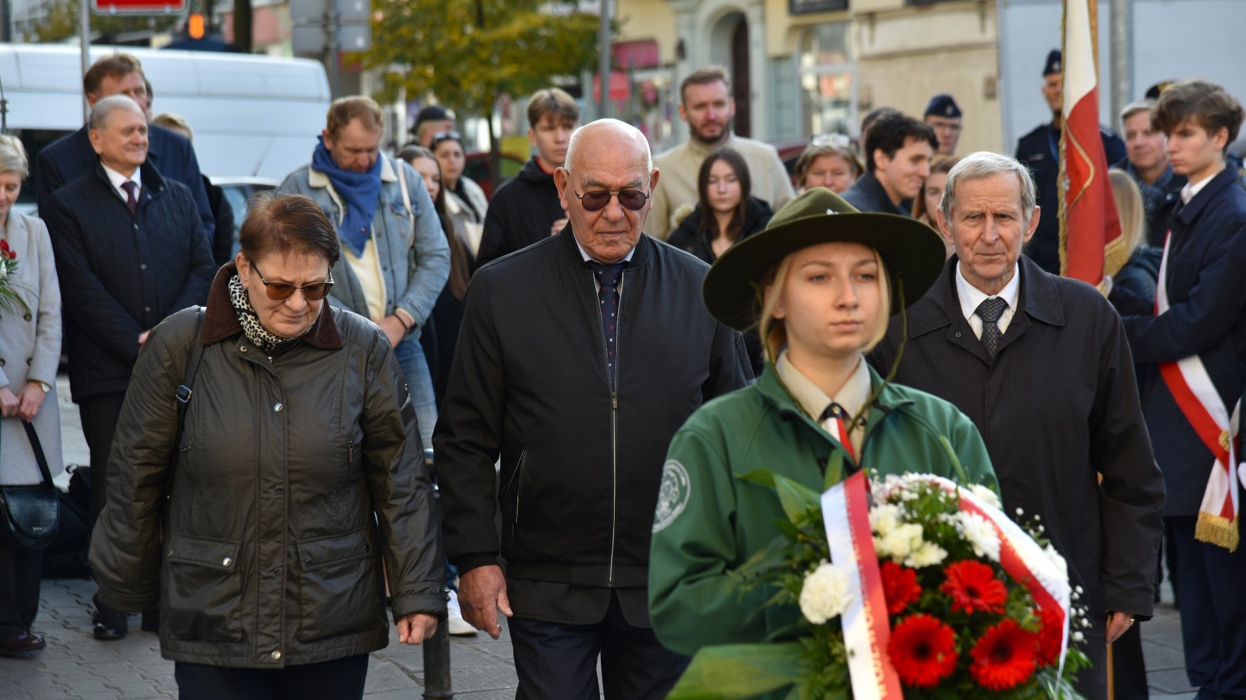 Galeria zdjęć z uroczystości pod tablicami Petera Mansfelda i Romka Strzałkowskiego