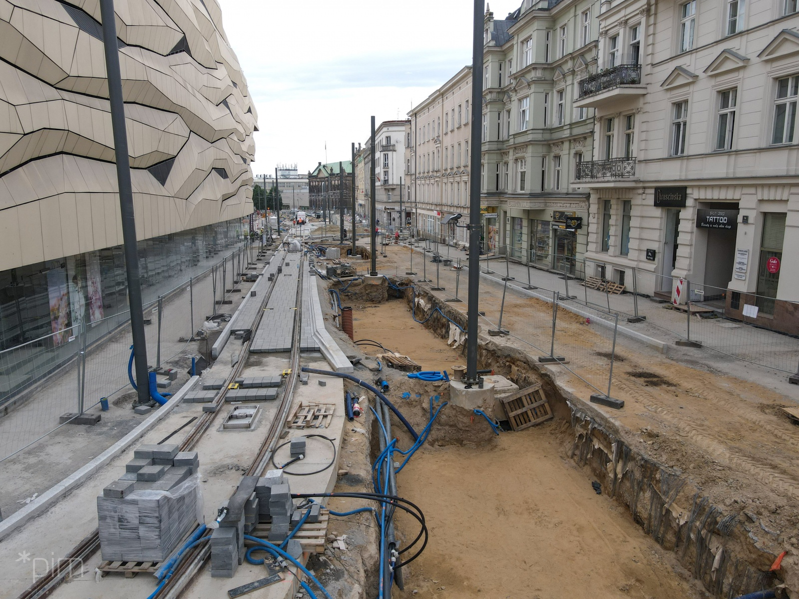 Trwają prace na ul. Św. Marcin i al. Marcinkowskiego (foto: PIM) - grafika artykułu