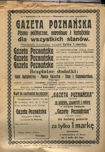 Reklama Gazety Poznańskiej