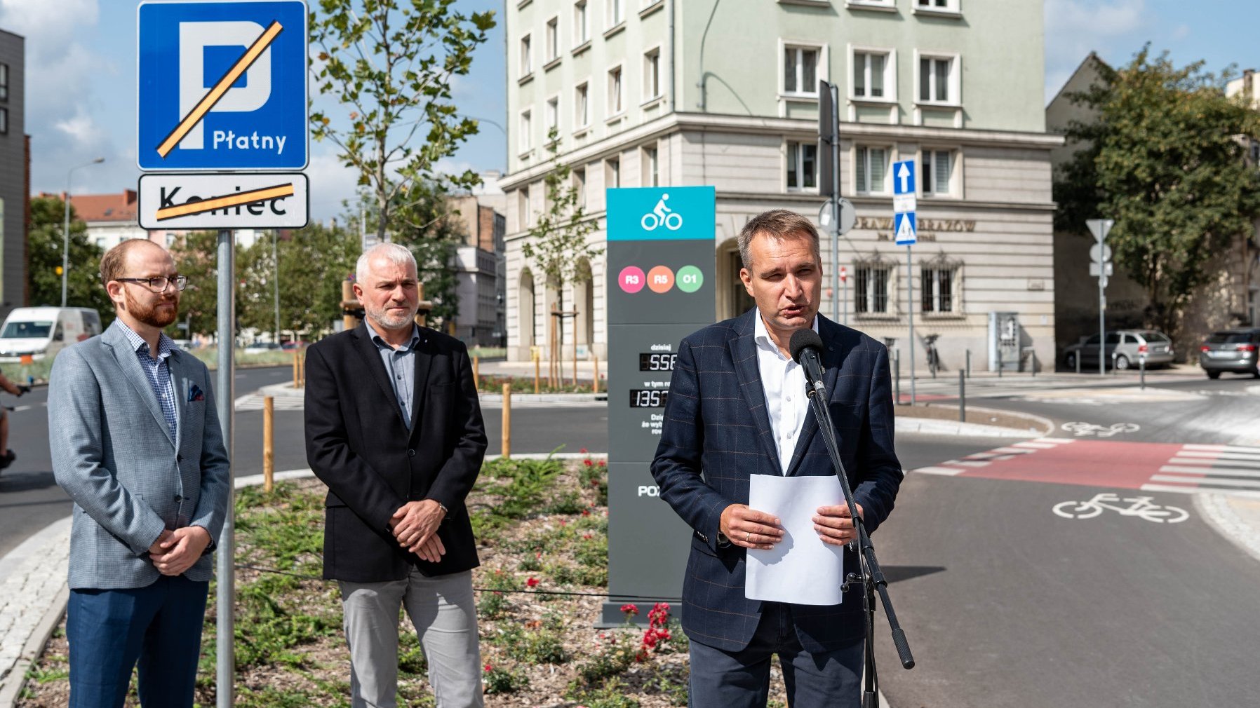 Zdjęcie z briefingu o inwestycjach rowerowych w Poznaniu