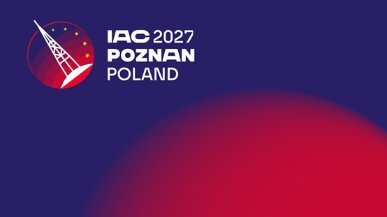 Grafika z napisem: IAC 2027, Poznań, Poland