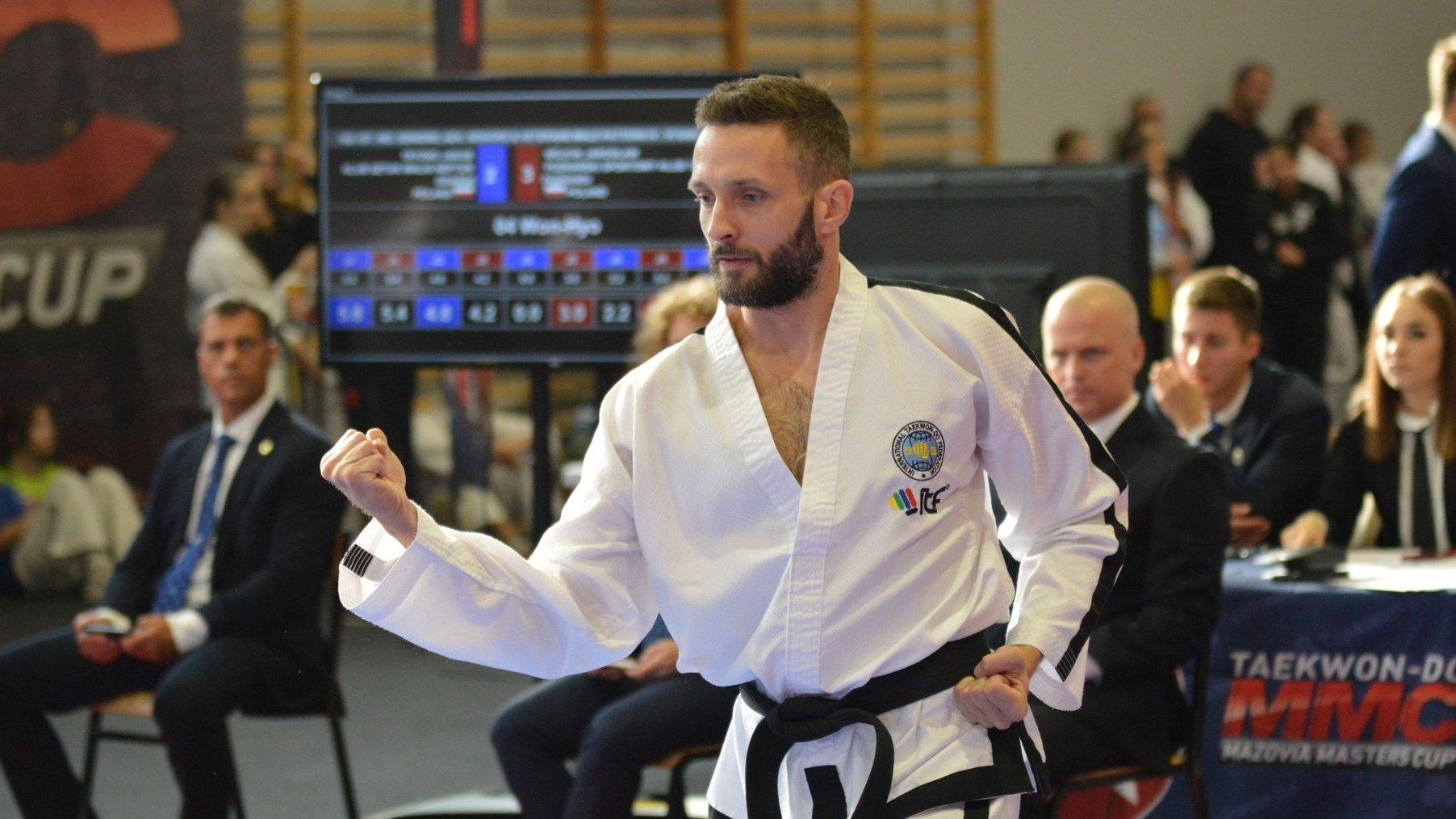 Zawodnik PSKT w trakcie zawodów Mazovia Masters Cup - zawodnik podczas pokazu