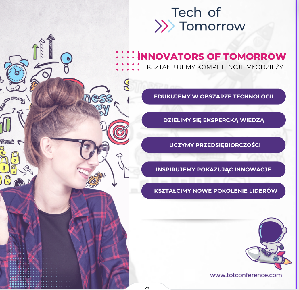 Infografika prezentuje program "Innovators of Tomorrow" - grafika artykułu