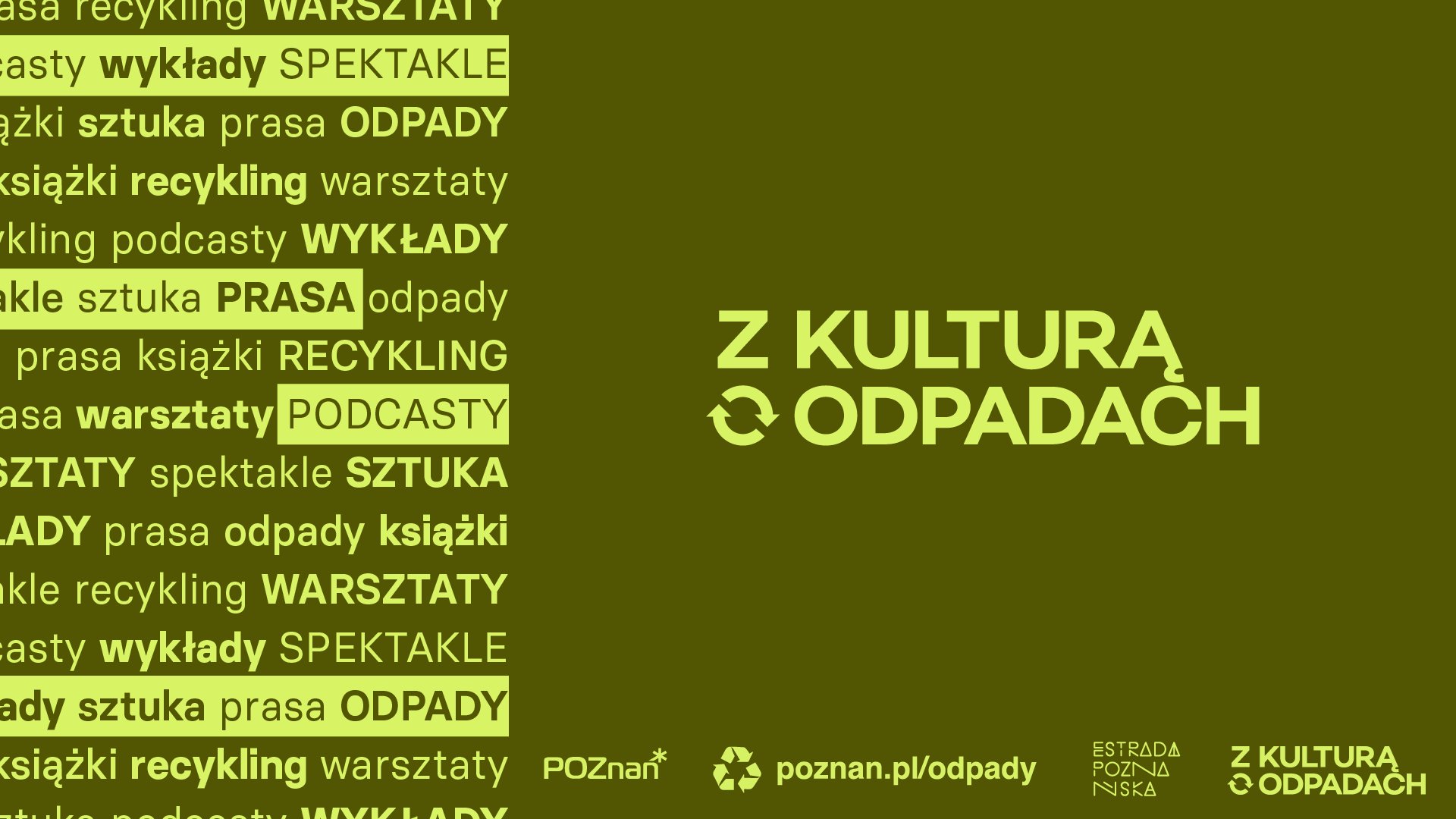 Grafika przedstawia projekt "Z kulturą o odpadach"