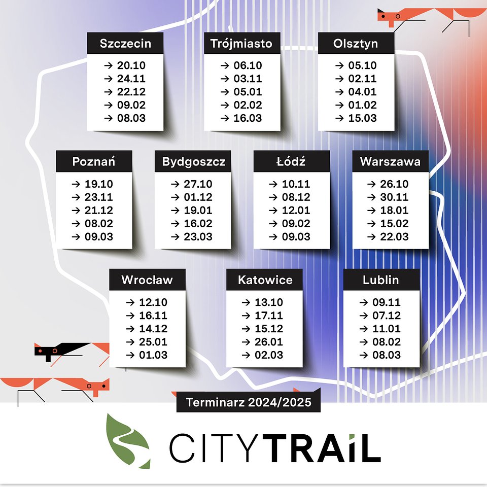 Kalendarium biegów City Trail - grafika artykułu