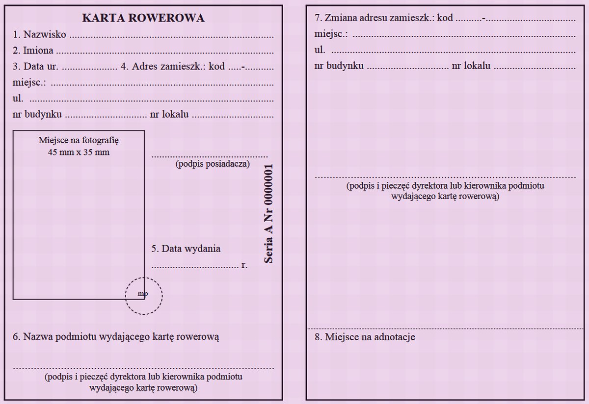 karta rowerowa