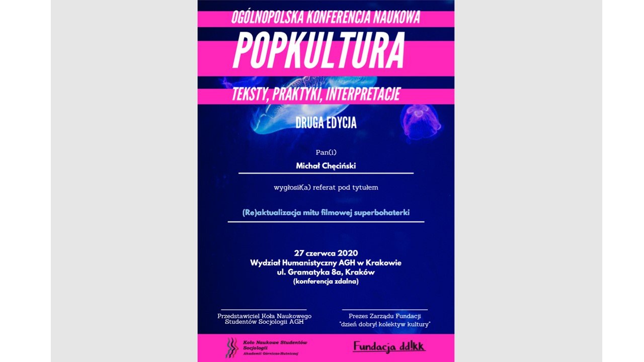 Konferencja Popkultura. Teksty, praktyki, interpretacje