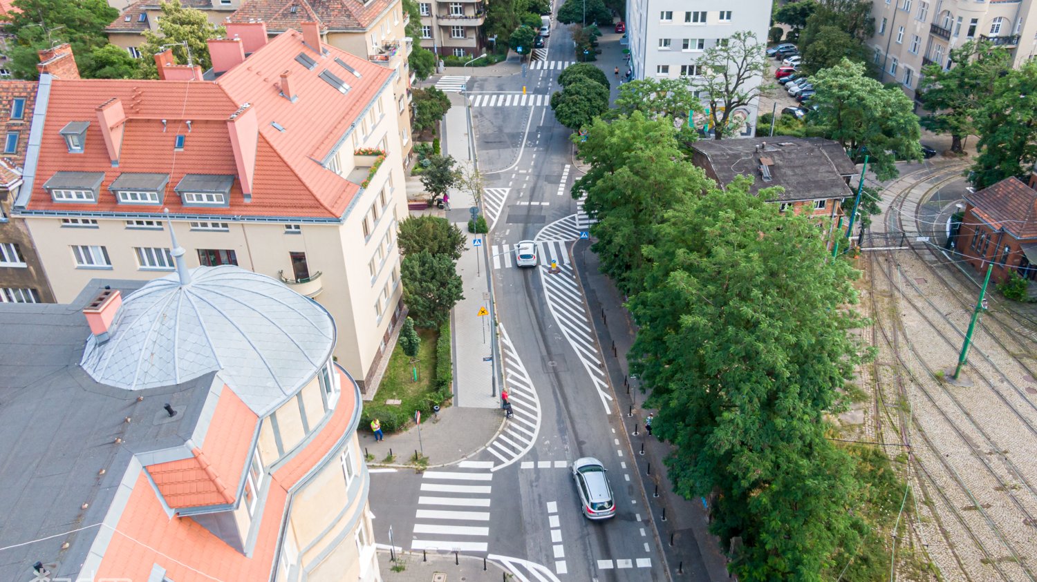 Zdjęcia ul. Sienkiewicza, gdzie pojawi się nowa zieleń