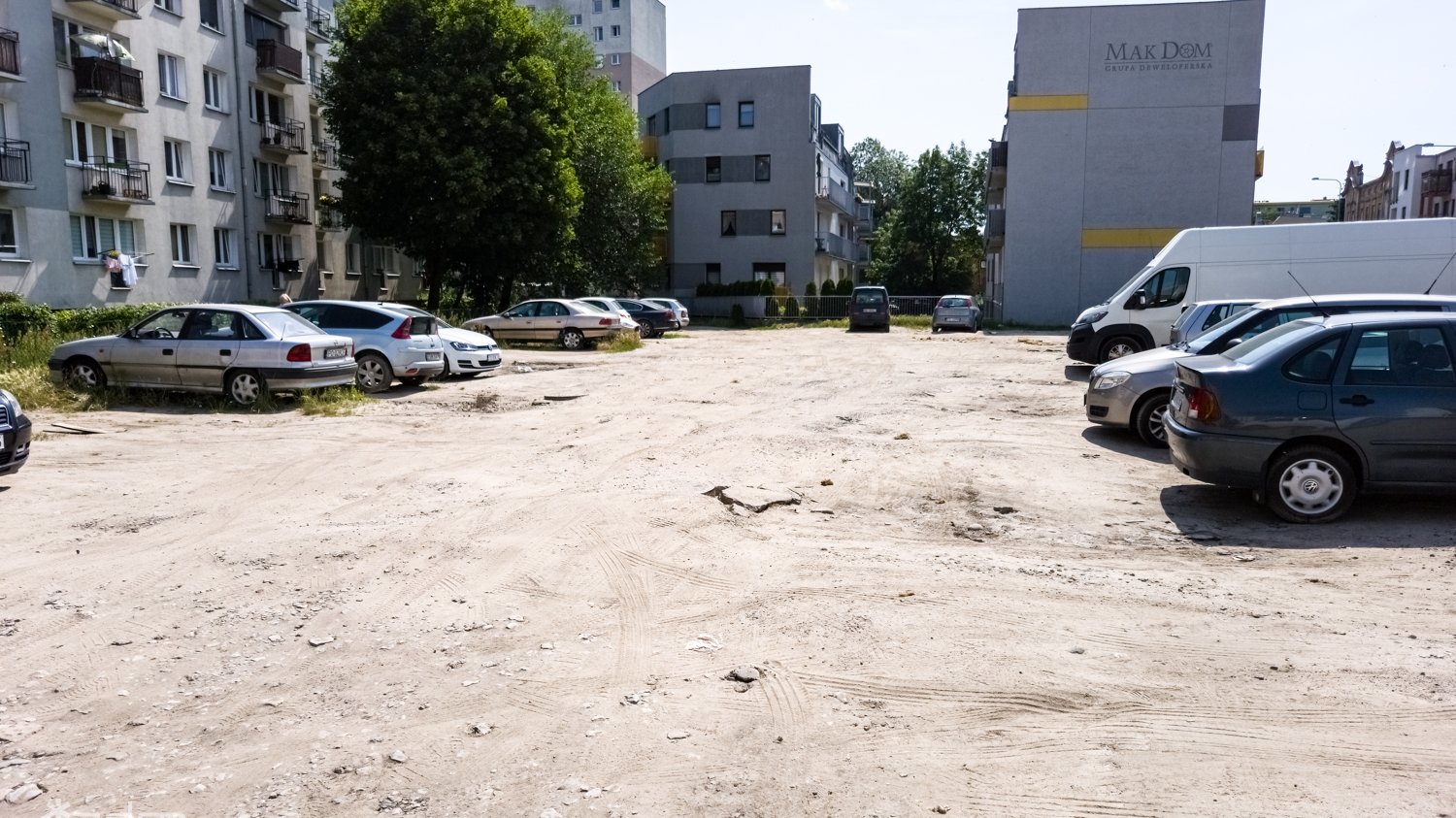 Galeria zdjęć miejsca, gdzie powstanie parking