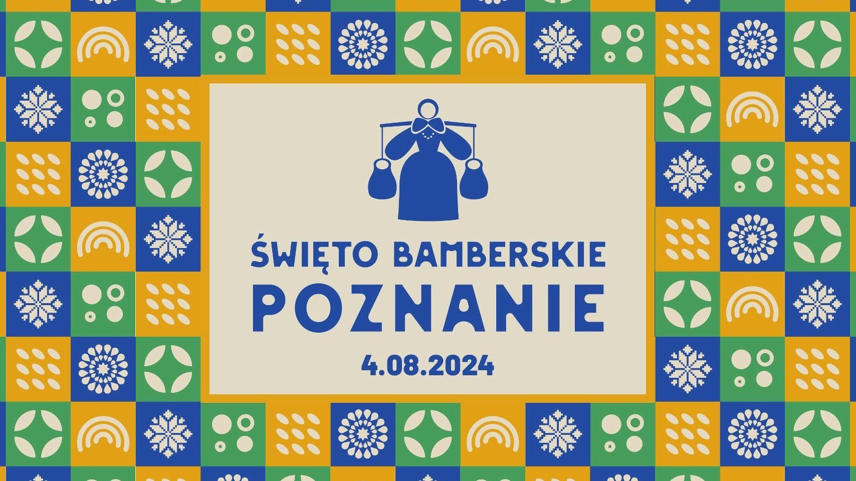 Grafika z napisem: święto bamberskie Poznanie