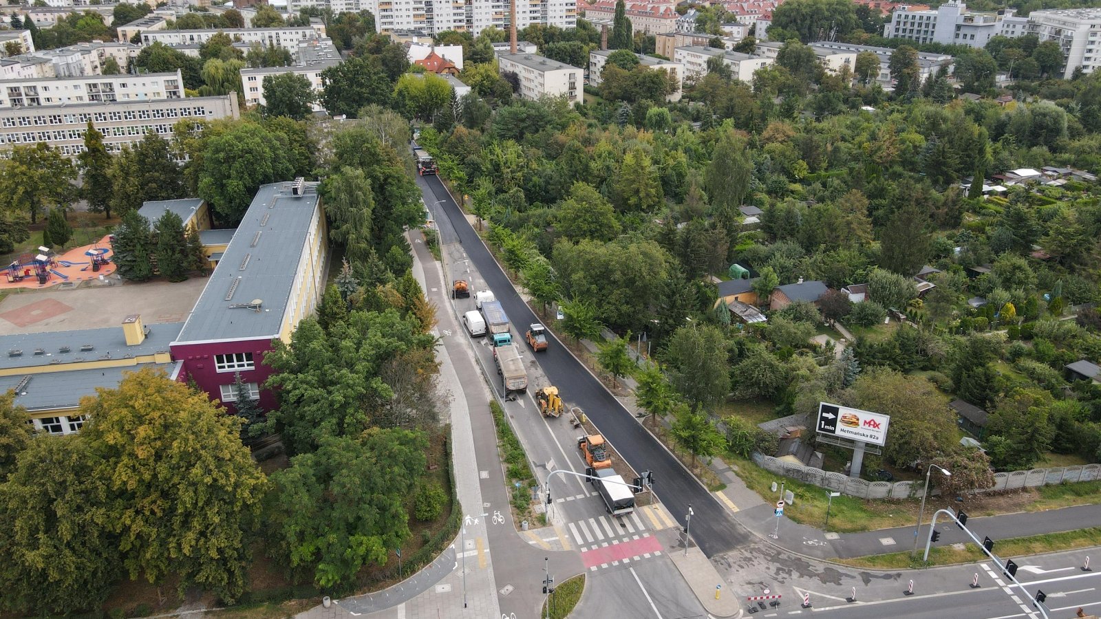 Galeria zdjęć z prac przy ul. Dmowskiego