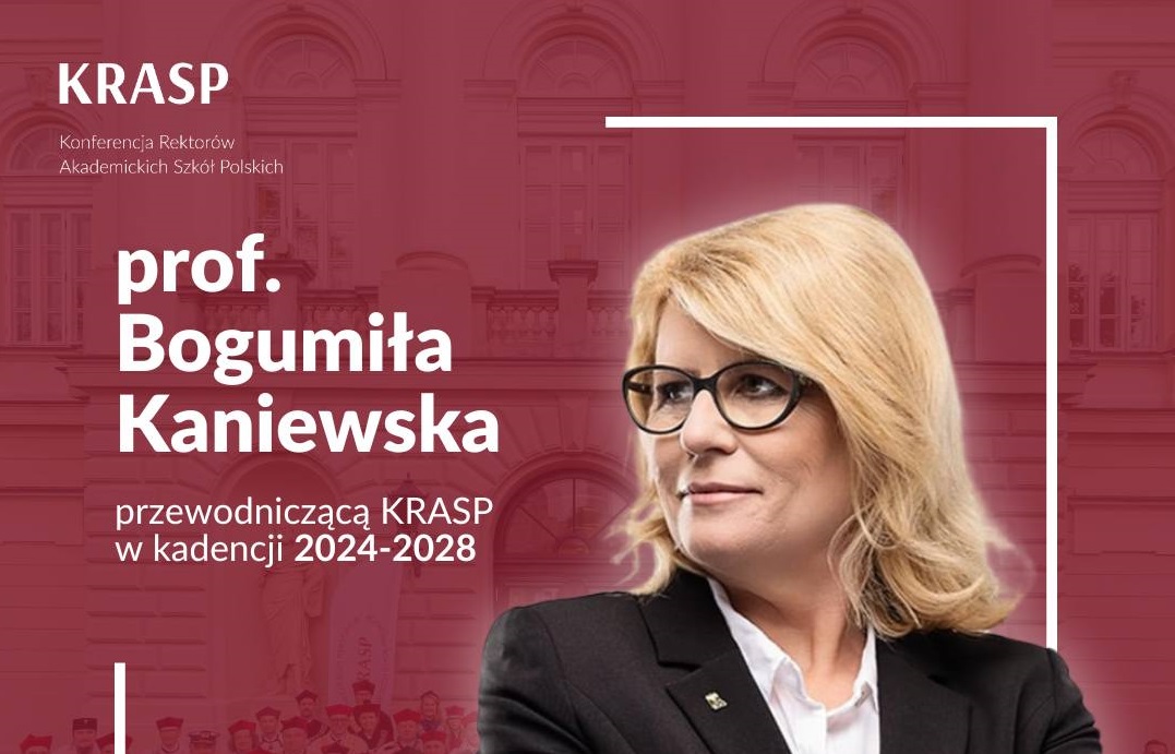 Grafika przedstawia zdjęcie Prof. Bogumiły Kaniewskiej - grafika artykułu