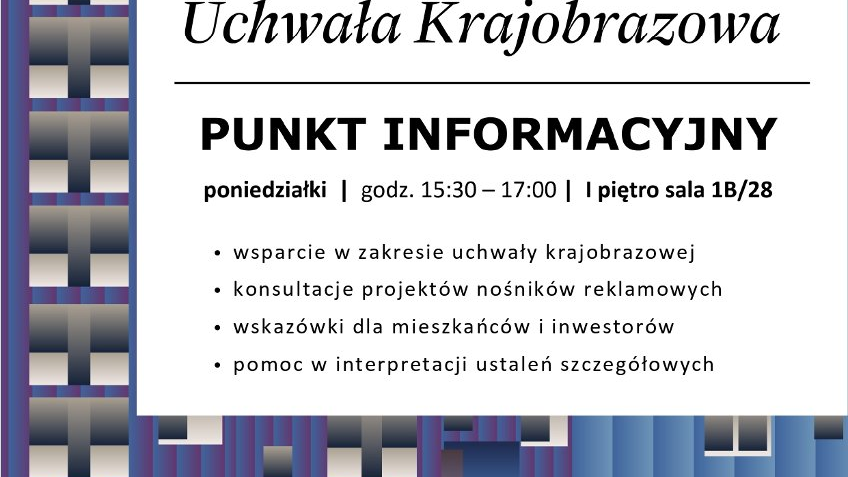 Rusza punkt informacyjny uchwały krajobrazowej