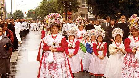 Ogólnopoznańska Procesja Bożego Ciała 3 VI 1999 r. fot. Witold Hoppel