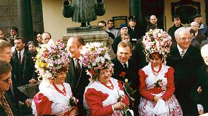 Szczyt Trójkąta Weimarskiego w Poznaniu, 21 II 1998 r. fot. Andrzej Szozda