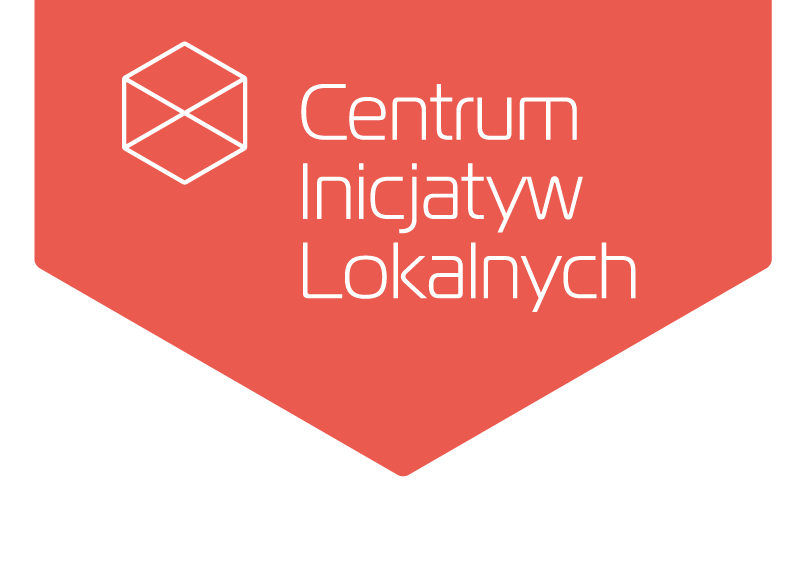 Na obrazku znajduje cię logotyp Centrum Inicjatyw Lokalnych