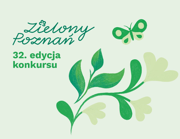 grafika konkursu grafika konkursu,na zielony tle kwiat