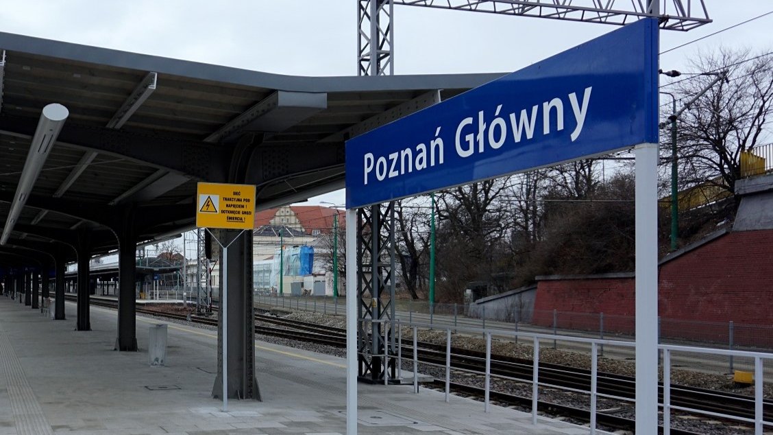 Peron dworca Poznań Główny