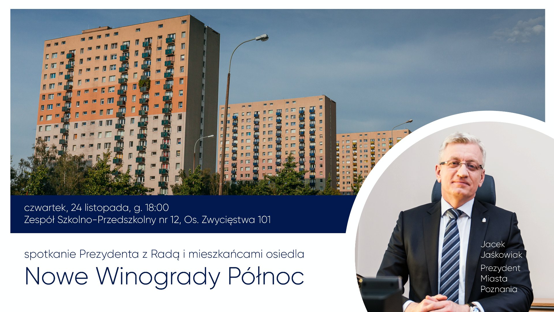 Spotkanie Prezydenta Miasta Poznania z mieszkańcami rozpocznie się o godz. 18.00