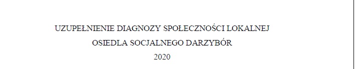 strona tytułowa diagnozy z logotypami 2020