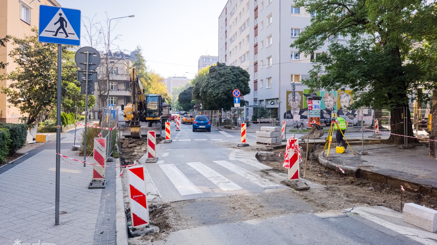 Galeria zdjęć z pracy przy przebudowie ul. Sienkiewicza